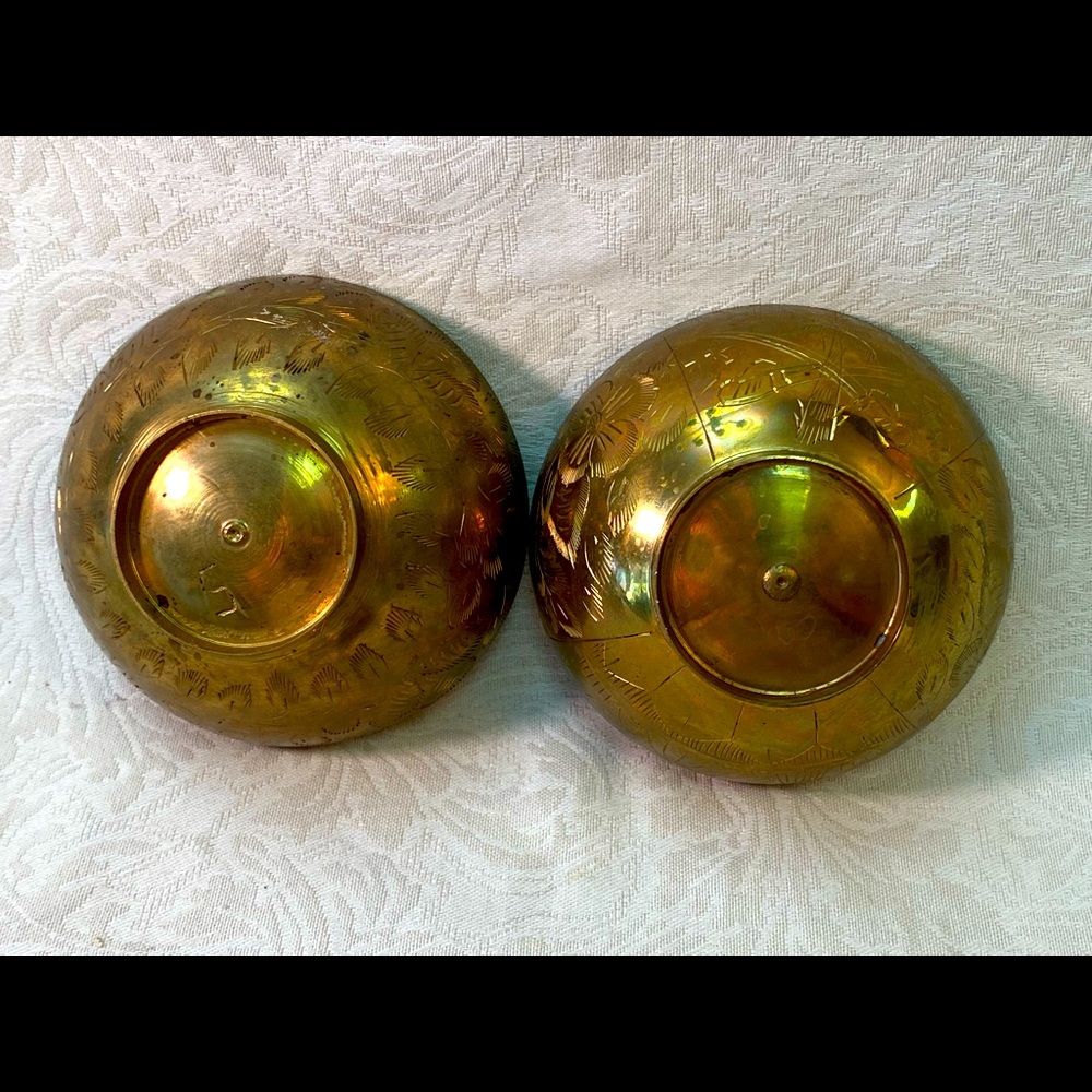 Solid brass bowls from Saudi Arabia